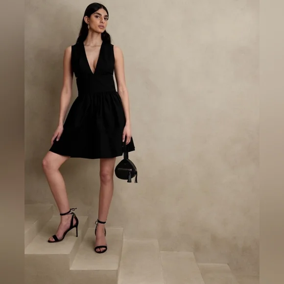 knee length dresses for ladies Annalissa Linen Mini Dress